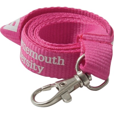 Image of Promotional Branded 20mm Flat Polyester Lanyard