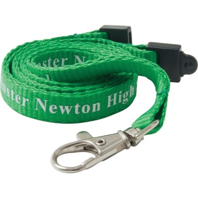 Image of Promotional Branded 10mm Flat Polyester Lanyard