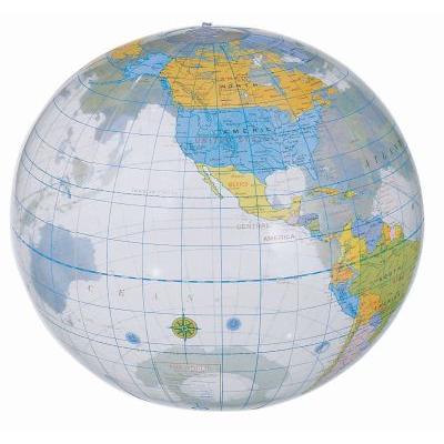 Image of Globe transparent beach ball