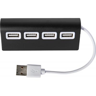 Image of Aluminium USB hub with 4 ports.
