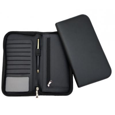 Image of Clapham PU Deluxe Zipped Travel Wallet