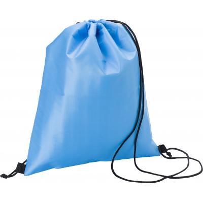 Image of Promotional Branded Polyester (210D) cooler bag with double drawstring closing, lined with foil.
