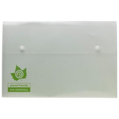 Image of Eco-Eco A4+ 95% Recycled Clear Triple Storage Stud Wallet