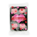 Image of Valentines - Flow Wrapped Tray - Raspberry Heart - Chocolate Truffles