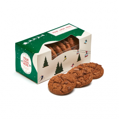 Image of Winter Collection - Eco Biscuit Box - Triple Chocolate Chip Biscuits