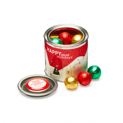 Image of Winter Collection - Small Paint Tin - Solid Chocolate Balls